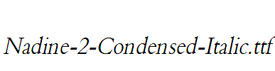 Nadine-2-Condensed-Italic
