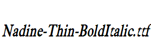 Nadine-Thin-BoldItalic