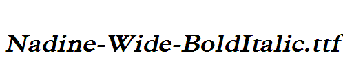 Nadine-Wide-BoldItalic