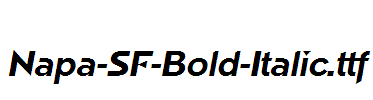 Napa-SF-Bold-Italic