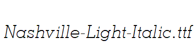 Nashville-Light-Italic