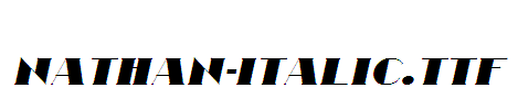 Nathan-Italic