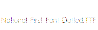 National-First-Font-Dotted