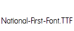 National-First-Font