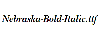 Nebraska-Bold-Italic