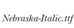 Nebraska-Italic