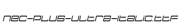 Nec-plus-ultra-Italic