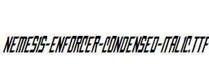 Nemesis-Enforcer-Condensed-Italic