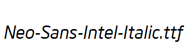 Neo-Sans-Intel-Italic