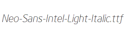 Neo-Sans-Intel-Light-Italic