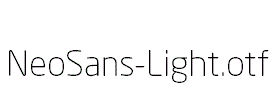 NeoSans-Light