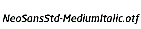 NeoSansStd-MediumItalic