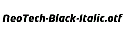 NeoTech-Black-Italic