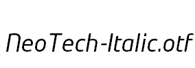 NeoTech-Italic