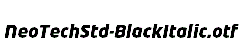 NeoTechStd-BlackItalic