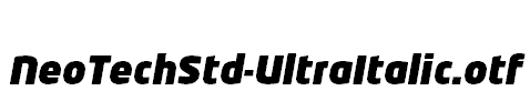 NeoTechStd-UltraItalic