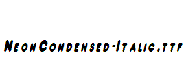 NeonCondensed-Italic