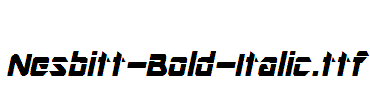 Nesbitt-Bold-Italic