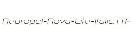 Neuropol-Nova-Lite-Italic