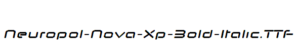 Neuropol-Nova-Xp-Bold-Italic