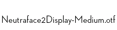 Neutraface2Display-Medium