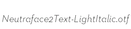 Neutraface2Text-LightItalic