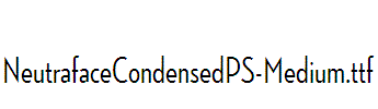 NeutrafaceCondensedPS-Medium