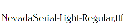 NevadaSerial-Light-Regular