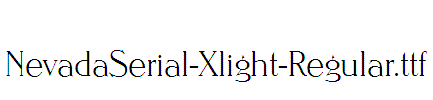 NevadaSerial-Xlight-Regular