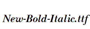 New-Bold-Italic