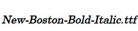 New-Boston-Bold-Italic