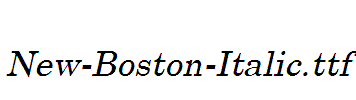 New-Boston-Italic