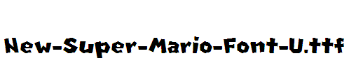 New-Super-Mario-Font-U