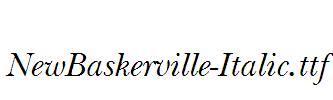 NewBaskerville-Italic