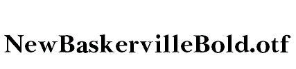 NewBaskervilleBold