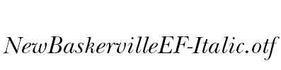 NewBaskervilleEF-Italic