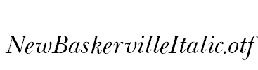 NewBaskervilleItalic