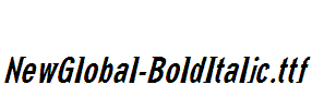 NewGlobal-BoldItalic