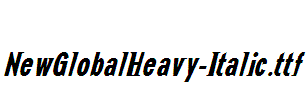 NewGlobalHeavy-Italic