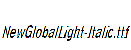 NewGlobalLight-Italic