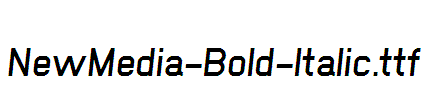 NewMedia-Bold-Italic