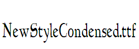 NewStyleCondensed