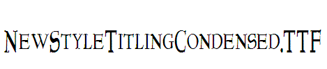 NewStyleTitlingCondensed