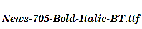 News-705-Bold-Italic-BT