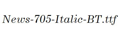 News-705-Italic-BT