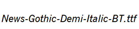 News-Gothic-Demi-Italic-BT