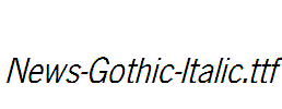 News-Gothic-Italic