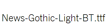 News-Gothic-Light-BT