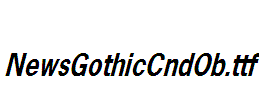 NewsGothicCndOb