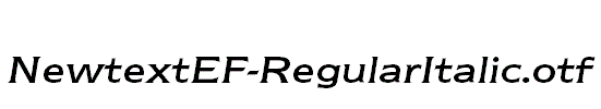 NewtextEF-RegularItalic